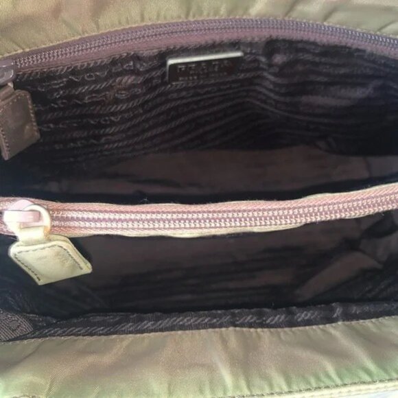 Prada Bag Khaki Green Nylon Tessuto City Handbag - Picture 4 of 16